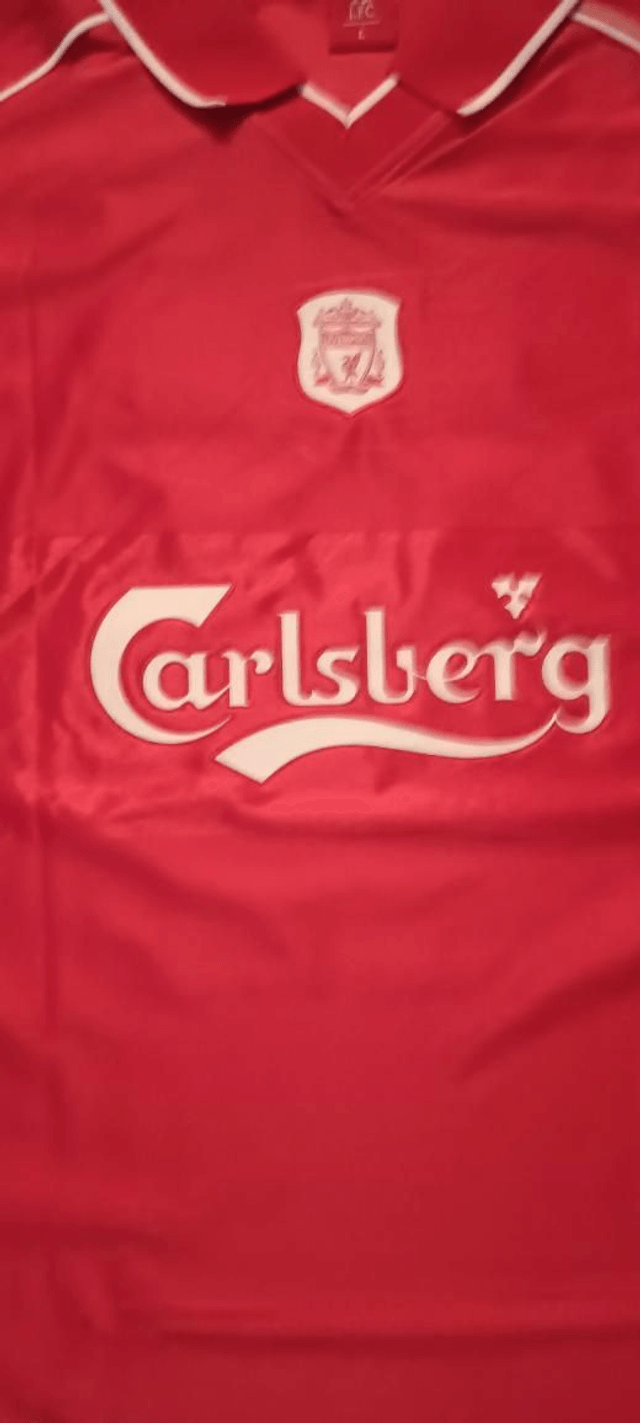 Jari Litmanen gesigneerd Liverpool shirt 