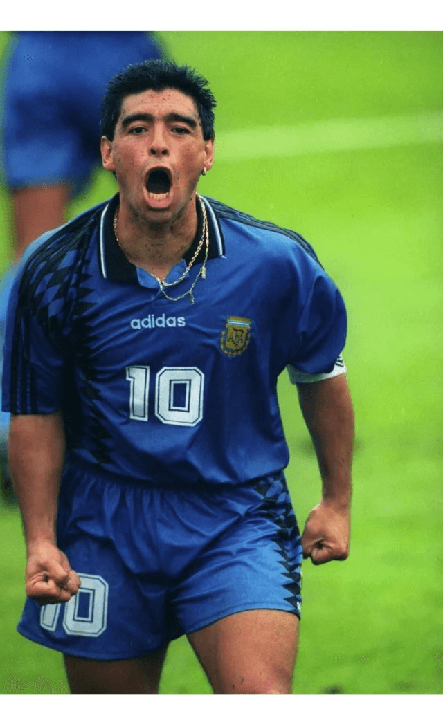Gesigneerd Maradona Argentinië shirt wk 1994 