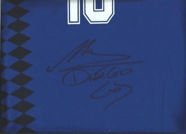 Gesigneerd Maradona Argentinië shirt wk 1994 