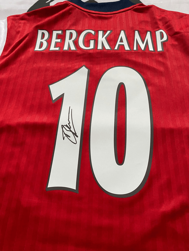 Gesigneerd Arsenal Icon Shirt Dennis Bergkamp