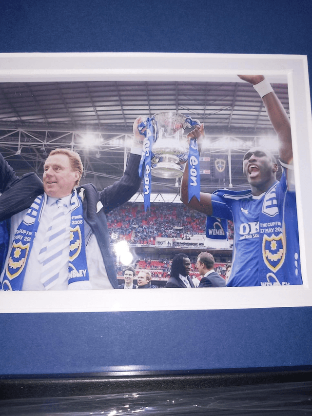 Gesigneerd Harry Redknapp Shirt (Blauw)