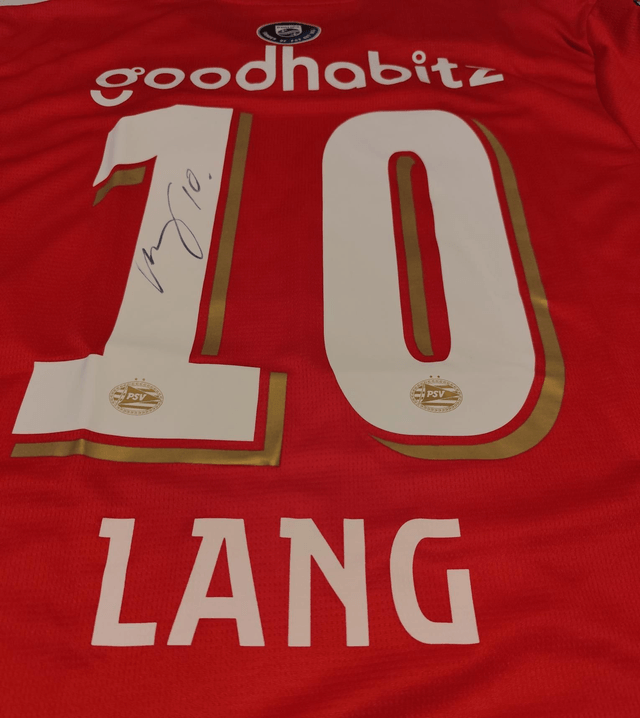 Gesigneerd Noa Lang psv shirt