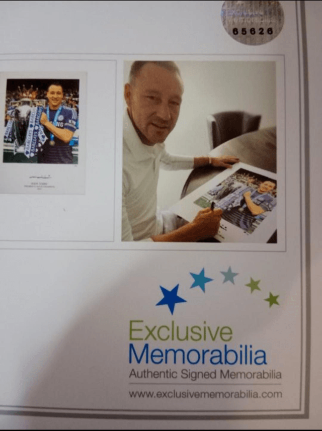 Gesigneerde John Terry Poster - Beperkte Oplage