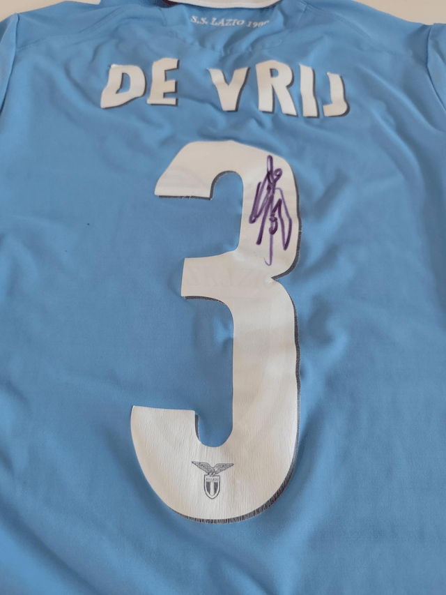Gesigneerd shirt de Vrij Lazio Roma 