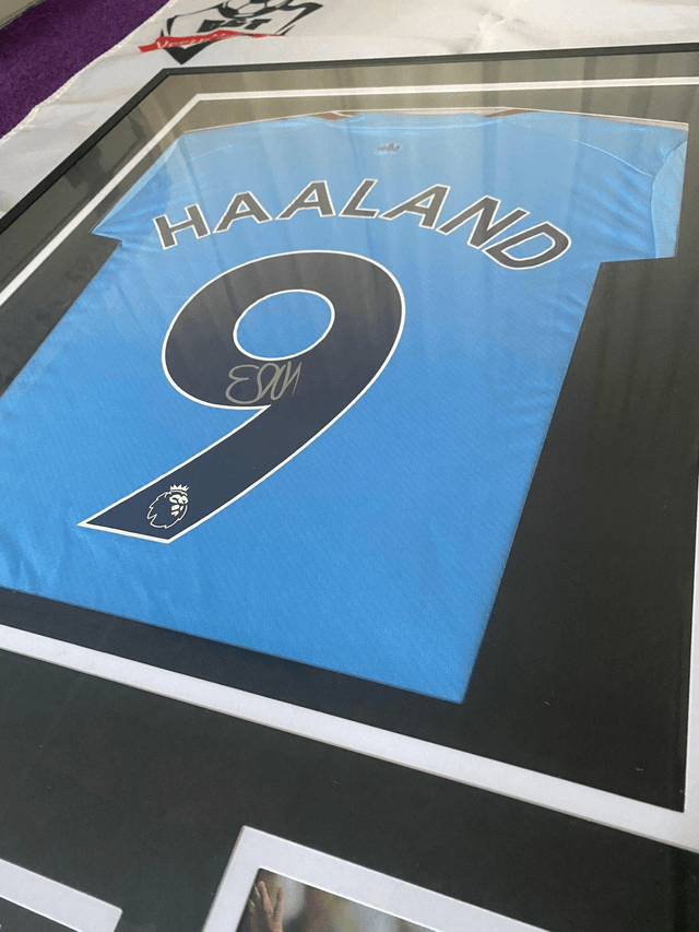 Gesigneerd Erling Haaland Manchester City Shirt met Certificaat van Echtheid
