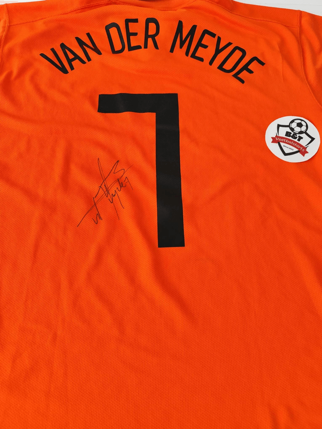 Gesigneerd Andy van der Meyde Nederlands elftal shirt