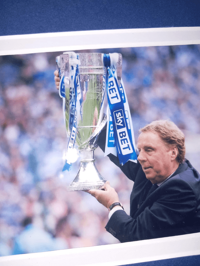 Gesigneerd Harry Redknapp Shirt (Blauw)