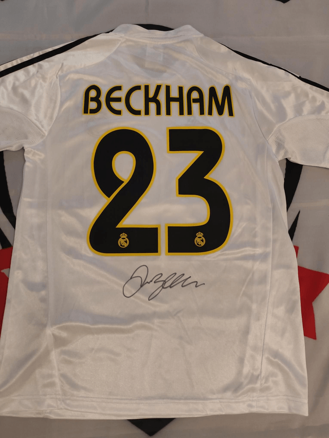 Gesigneerd David Beckham Real Madrid shirt