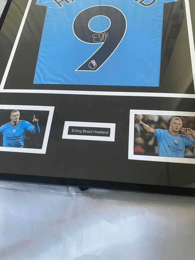 Gesigneerd Erling Haaland Manchester City Shirt met Certificaat van Echtheid