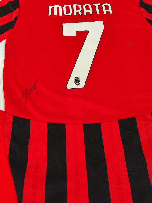 Gesigneerd Morata AC Milan shirt 