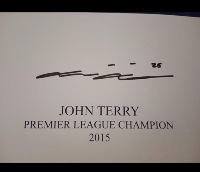 Gesigneerde John Terry Poster - Beperkte Oplage