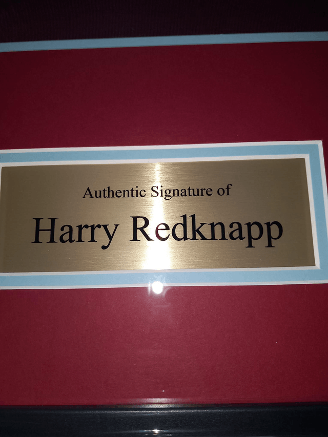 Gesigneerd shirt Harry Redknapp (rood)