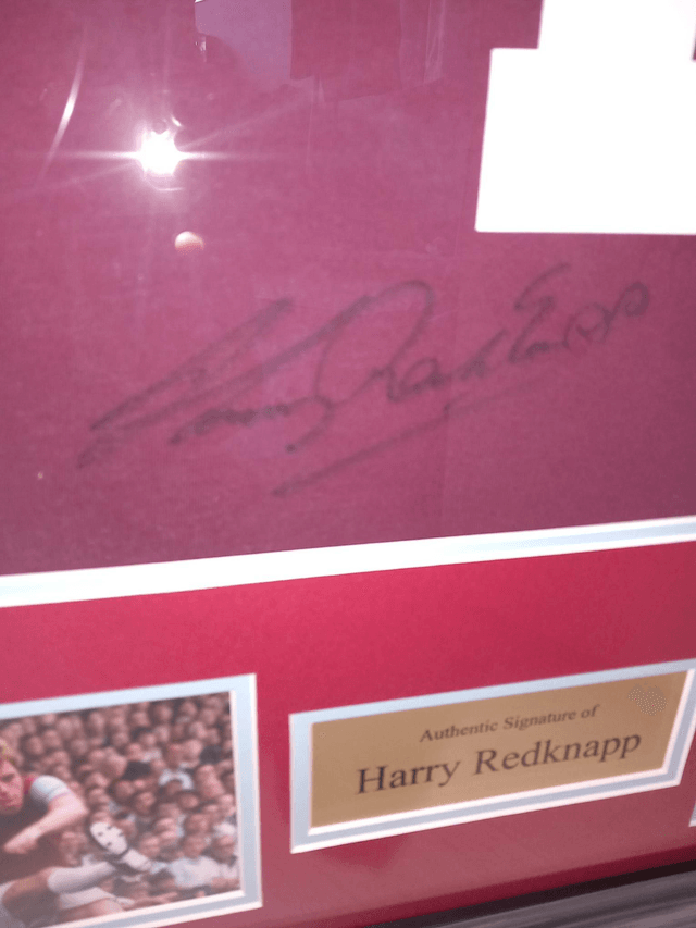 Gesigneerd shirt Harry Redknapp (rood)