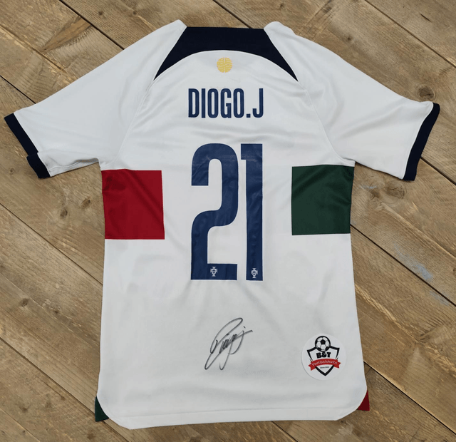 Gesigneerd Origineel Portugal Shirt Diogo Jota

