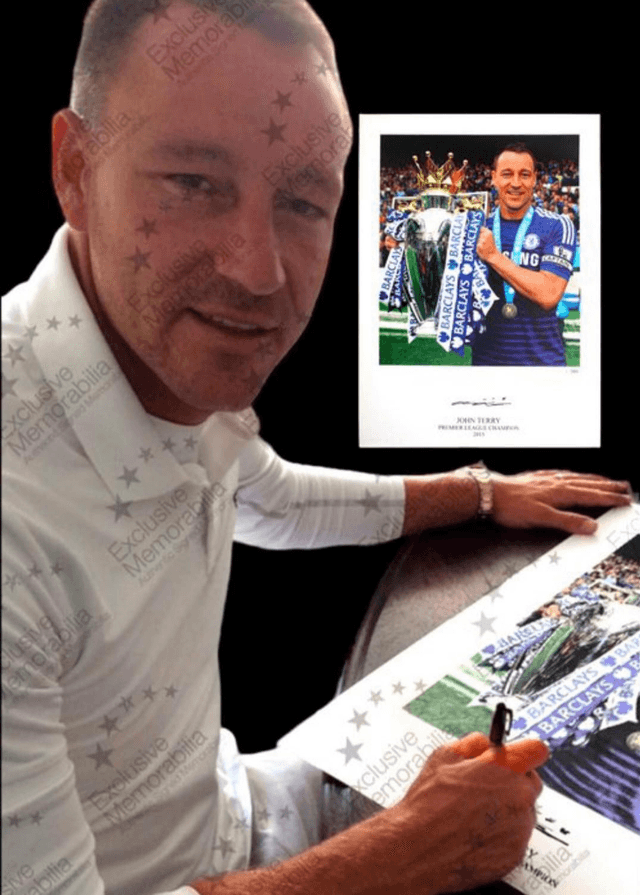Gesigneerde John Terry Poster - Beperkte Oplage