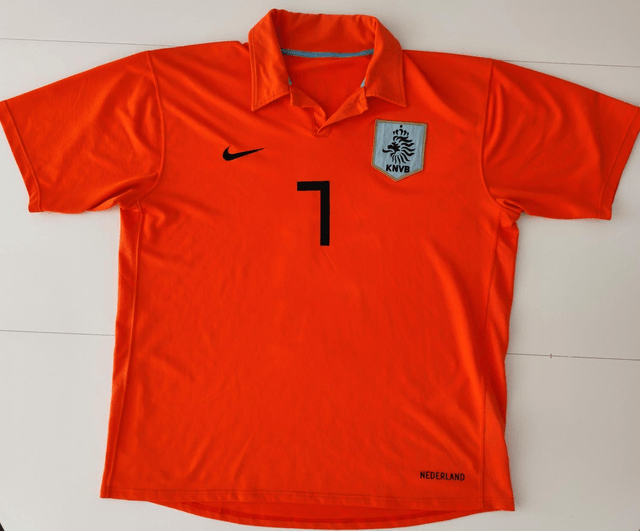 Gesigneerd Andy van der Meyde Nederlands elftal shirt