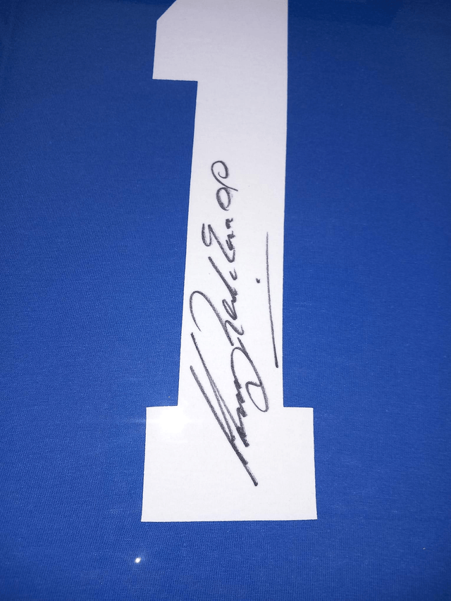 Gesigneerd Harry Redknapp Shirt (Blauw)