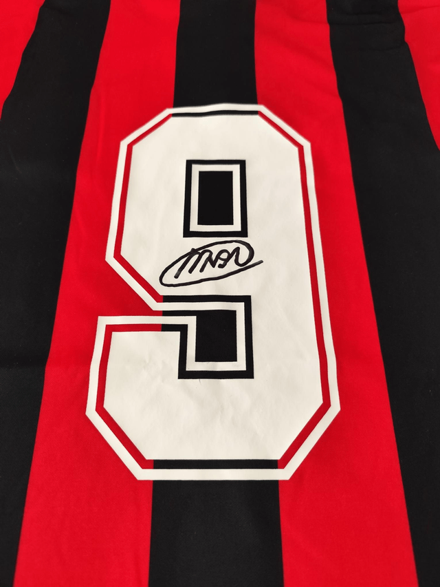 Gesigneerd Marco van Basten AC Milan shirt
