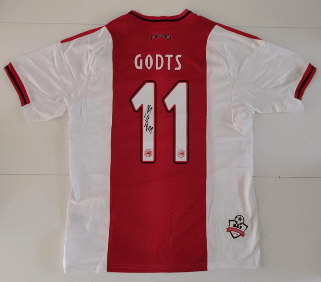 Gesigneerd Mika Godts Ajax shirt 