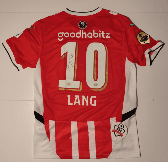 Gesigneerd Noa Lang psv shirt
