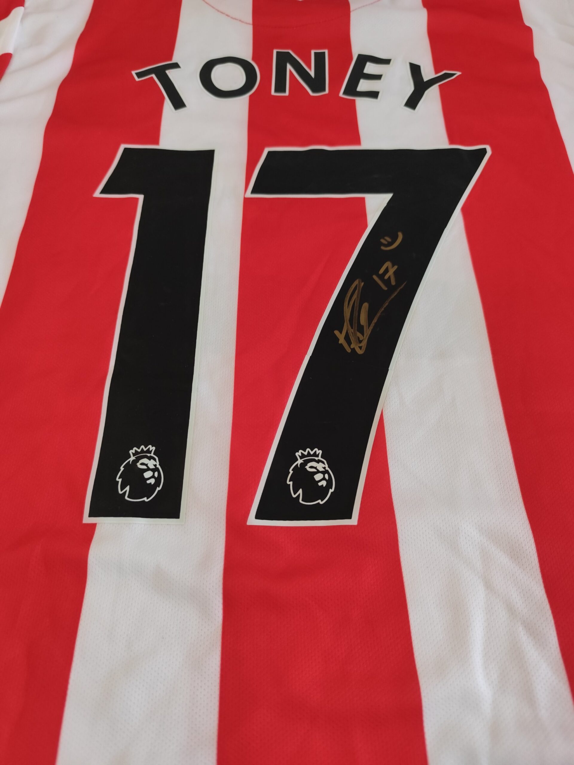 Gesigneerd Ivan Toney Brentford shirt - Afbeelding 3