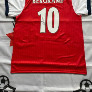 Gesigneerd Arsenal Icon Shirt Dennis Bergkamp
