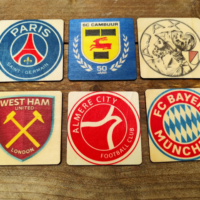 Club onderzetters set van 6