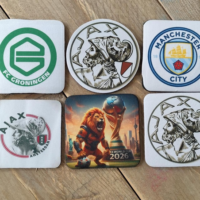 Club onderzetters set van 6