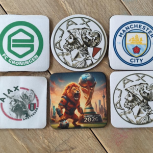 Club onderzetters set van 6