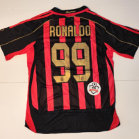 Gesigneerd AC Milan Shirt Ronaldo "Nazário (Lima)." #99