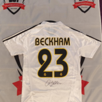 Gesigneerd David Beckham Real Madrid shirt