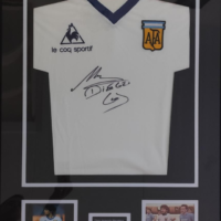 Gesigneerd Maradona Shirt uit 1986