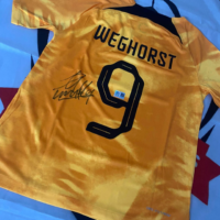 Gesigneerd Wout Weghorst Nederlands Elftal Shirt!