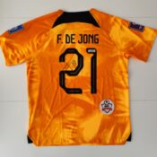 Gesigneerd Frenkie de Jong Shirt (WK 2022)