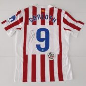 Atlético Madrid Voetbalshirt - Sørloth #9 - Gesigneerd