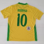 Brazilië Voetbalshirt - Rodrygo #10 - Gesigneerd